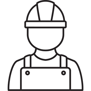 Man in hard hat icon